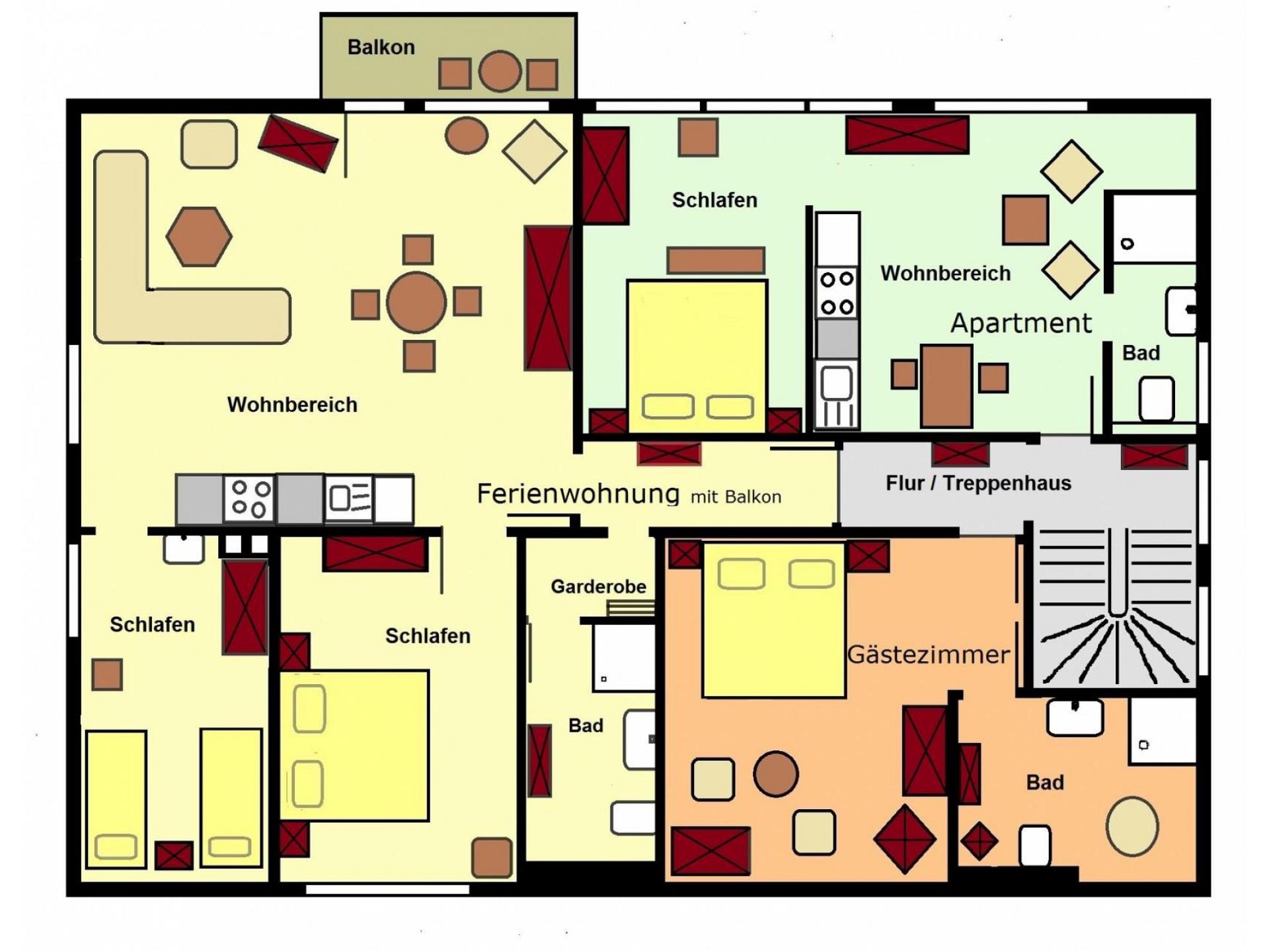 Ferienwohnung mit Balkon Foto 12